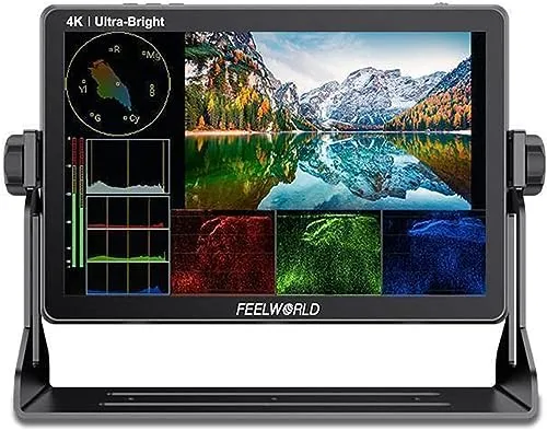 FEELWORLD LUT11S 10.1インチ タッチスクリーン 超高輝度 2000nit デジタル一眼レフカメラ フィールドモニター 4K SDI HDMI 1920X1200 IPS パネル AC モニター F970 外部電源 3D LUT HDR