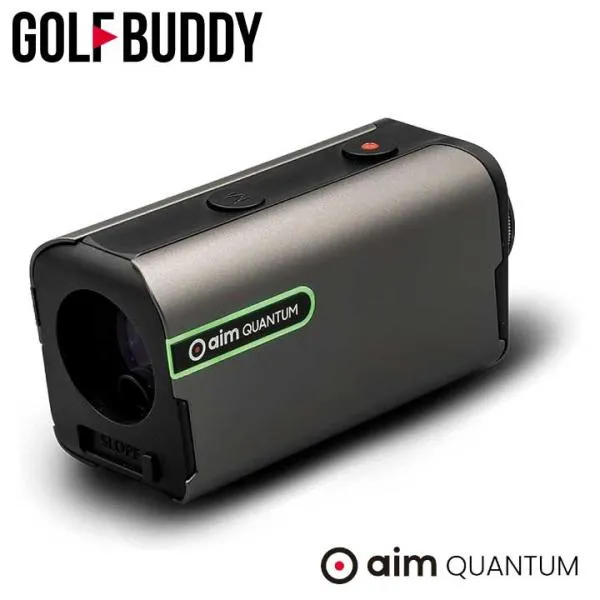 GOLFBUDDY aim QUANTUM スペースグレイ/ メタル 超小型 ゴルフレーザー距離計 高透光LCD ゴルフバディ エイム クオンタム GOLF 2023