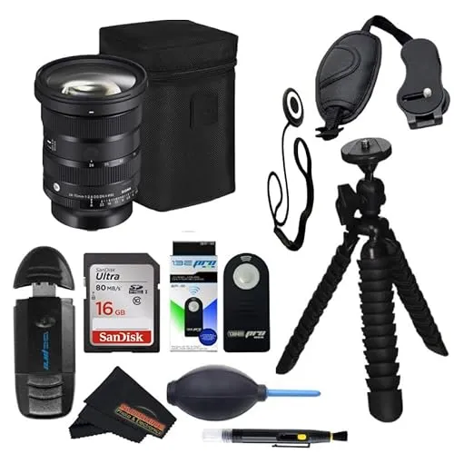 Sigma (シグマ) 24-70mm f/2.8 DG DN II アートレンズ Sony E用 サンシャインフォトストアベーシックアクセサリーセット