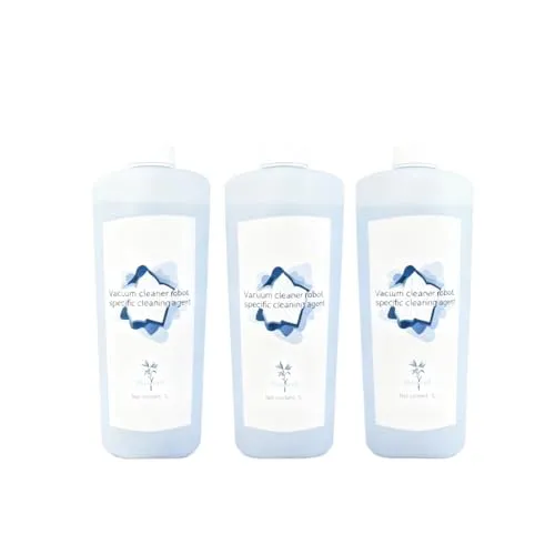 ロボットモップクリーナー溶液 3個入り 1L ECOVACS Deebot T20、T10、X1 OMNI/TURBO、N9+対応 フローリング・タイル床掃除用 すじ跡残らない処方