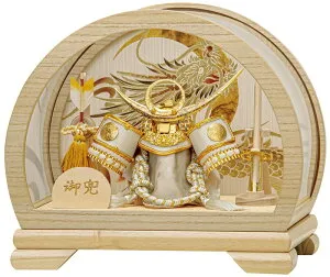 [エントリーでポイント＋14倍以上！] 五月人形 アクリルケース飾り 兜飾り 平安豊久 7号 翔太 GH-180 p68