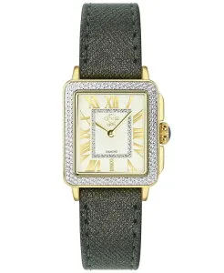 ジェビル レディース アクセサリー 腕時計 レザー Gevril Women's Padova Swiss Quartz Black Italian Leather Strap Watch 30mm Black ブラック