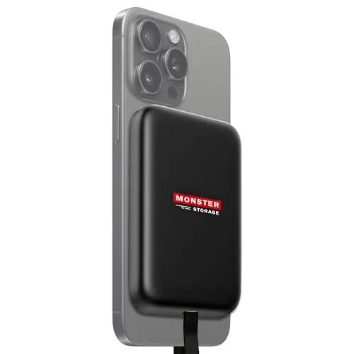 Monster Storage MagSafe SSD 外付け 2TB USB3.2 Gen2 Type‐C 最大読出速度2,000MB/秒 マグネット式 ポータブルSSD iPhone15 16ProMax Windows MacOS ChromeOS