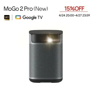 ＼4/24 20:00~クーポンで15%OFF／XGIMI MoGo 2 Pro (New) ポータブルプロジェクター Google TV内蔵 小型 家庭用 430ISOルーメン フルHD ハリウッド基準 1080P 120インチ 8W×2スピーカー Dolby Audio オートフォーカ