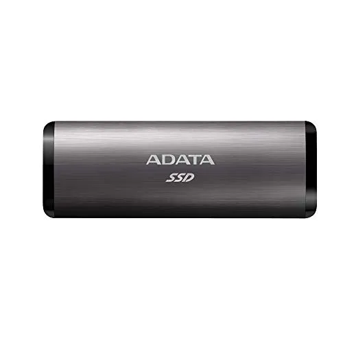 ADATA SE760 256GB SuperSpeed USB 3.2 Gen 2 USB-C 最大1000MB/秒 外付けポータブルSSD Grary (ASE760-256GU32G2-CTI)