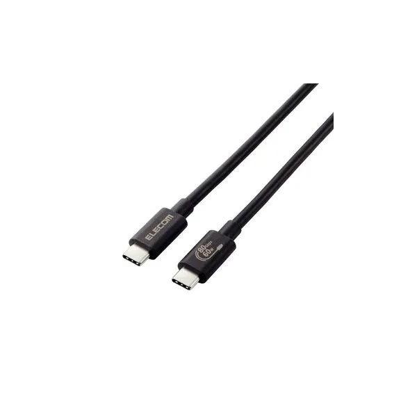 エレコム USB4ケーブル/C-Cタイプ/認証品/USB PD/60W/1m USB4-V2CC10NBK