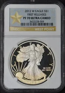 2012-W アメリカンシルバーイーグルトーン - NGC PF70UC FR スターラベル - ?COINGIANTS?