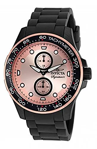 [インヴィクタ]Invicta 腕時計 Signature Chronograph Rose Dial Black Ionplated Watch 7084 メンズ [並行輸入品]