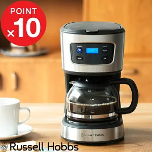 楽天マラソン中｜ Russell Hobbs ラッセルホブス 『 Basic Drip ベーシックドリップ 』 7620JP コーヒーメーカー 5杯分 5カップ フィルター付き ドリップ コーヒー キッチン家電 タイマー シンプル デ