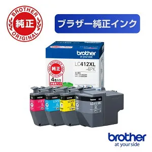 【在庫目安:あり】【送料無料】LC412XL-4PK 【ブラザー純正】インクカートリッジ 4色パック（大容量） 対応型番：MFC-J7300CDW、MFC-J7100CDW他| 複合機 インク インクカートリッジ インクタンク 純正
