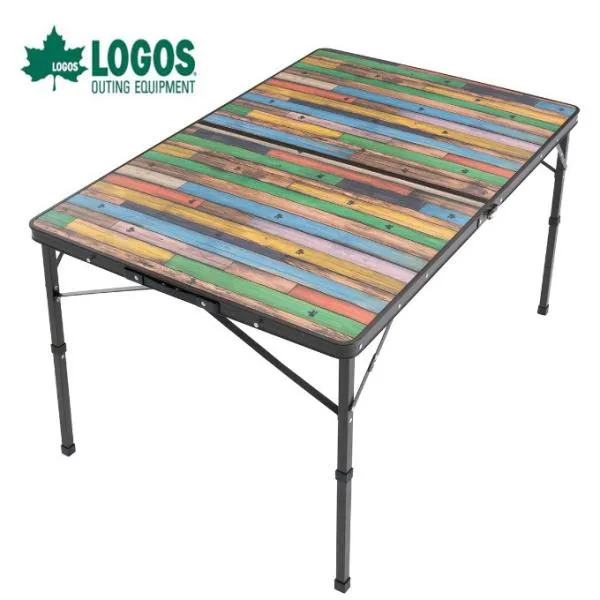 ロゴス LOGOS アウトドアテーブル 大型テーブル Old Wooden 丸洗いダイニングテーブル 12080 73188047