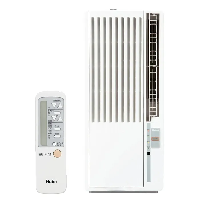 ハイアール JA-W16A-W 窓用 ルームエアコン 6～7畳 冷房専用 ホワイト 液晶リモコン付 単相100V 工事不要 ウインドエアコン クーラー 冷房 家電 Haier