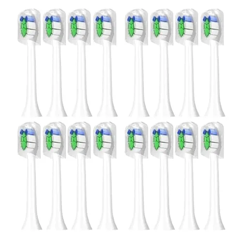 電動リフィル対応の交換用歯ブラシヘッド(16pcs White)