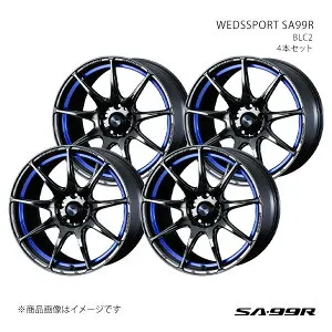 SA99R インプレッサWRX STI GRB・GRF・GVB・GVF(4ポットキャリパー) アルミホイール4本セット 0073895×4【17×7.5J 5-114.3 INSET45 BLC2】