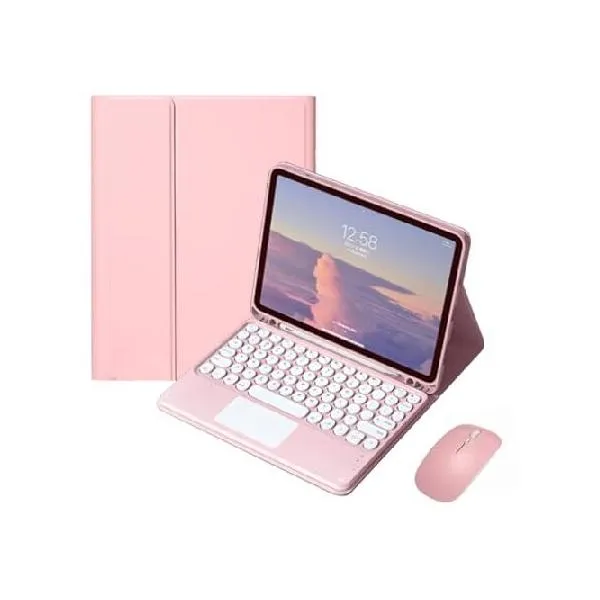 QYiiD Touchpad Keyboard for iPad Case 10.2 with Keyboard 2021, Case 9th/8th/7th Generation, Smart Keyboard Cover with Pencil Holder, Multi-To_並行輸入