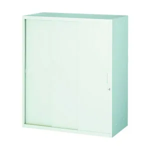 ※法人専用品※トラスコ(TRUSCO) ユニット型壁面書庫 D400 D400 スチール引違い3枚戸 H1050 W色 UFSSW-11 1台