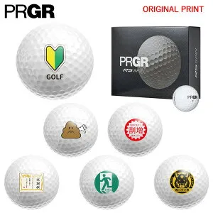 【オリジナルマークプリントボール(納期2-3日)】プロギア アールエス スピン(RS-SPIN)ゴルフボール 1ダース(12球) おもしろい マーク入り