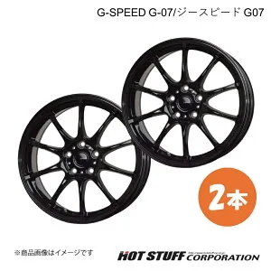 G-SPEED G-07/ジースピードG-07 パトリオット MK74 ホイール 2本【18×7.5J 5-114.3 INSET38 メタリックブラック】HOT STUFF/ホットスタッフ