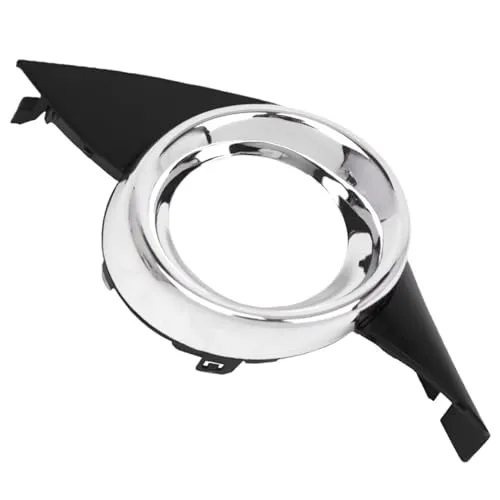 車のフォグランプグリル Compatible With Peugeot 207 Sport 2006 2007 2008 2009 フロントバンパー フォグライト ランプカバー フォグライトフレーム グリル クローム 7452HW(Left)