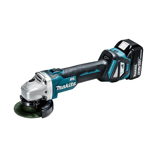 マキタ 充電式ディスクグラインダ 18V100mm6.0Ah無線連動/ダイヤル変速付タイプスライドスイッチ 本体のみ(バッテリ/充電器/ケース別売) GA412DZ≪ものづくり≫