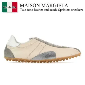 【数量限定・在庫限り・早い者勝ち！】 メゾン マルジェラ / Maison Margiela Two-Tone Leather And Suede Sprinters Sneaker / S57WS0515 P7383 / S57WS0515 P7383 HB293 / S57WS0515P7383 / S57WS0515P7383 HB293 / S57WS0515P7383HB293 / スニ