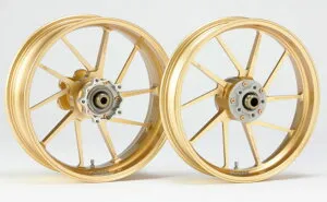 GALESPEED アルミ鍛造ホイール【TYPE-R】NINJA400R 11-15/400 14-15/650R 09-16*ABS不可 フロント 3.50-17 ゴールド NINJA1000 11-19(ABS車含む)
