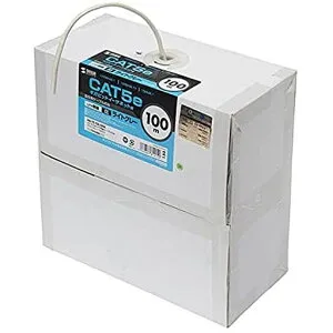 サンワサプライカテゴリ5eUTP単線ケーブルのみ100mライトグレーKB-T5-CB100N