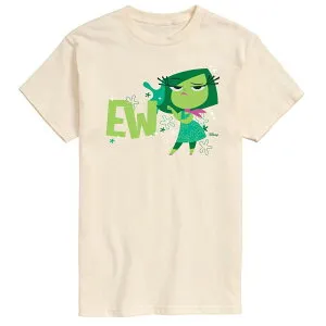 ディズニー ピクサー メンズ トップス Tシャツ グラフィック Disney / Pixar ’ s Inside Out 2 Men's Ew Disgust Graphic Tee Cream クリーム