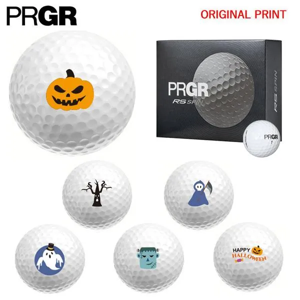 【オリジナルマークプリントボール(納期2-3営業日)】プロギア アールエス スピン(RS-SPIN) 1ダース(12球) ハロウィン[オウンネーム(マーク)]