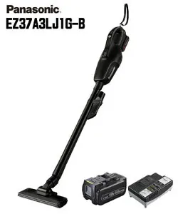 ☆Panasonic/パナソニック EZ37A3LJ1G-B コードレスクリーナー 黒（ブラック） 18V 5.0Ah電池・急速充電器付 工事用充電クリーナー 掃除機