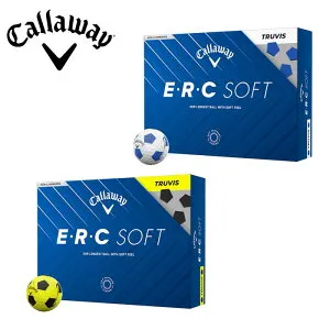 キャロウェイ ゴルフ ボール【Callaway】E・R・C SOFT TRUVISイー アール シー ソフト トラビス ボールカラー：ブルーカラー：イエロー1ダース(12P)
