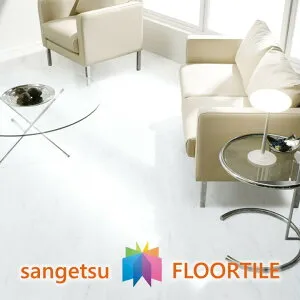 【送料無料】【ケース売】サンゲツ 2mm厚床材 ホワイトマーブル 304.8×304.8×2.0mm JK2006 フロアタイル 2mm厚