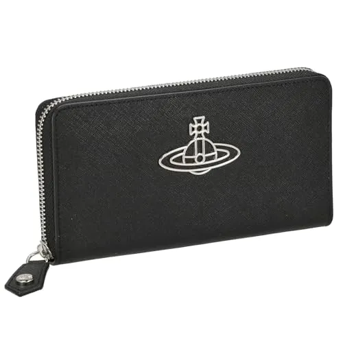 [ヴィヴィアン・ウエストウッド] ラウンドファスナー長財布 SAFFIANO 51050003 BLACK レディース [並行輸入品]