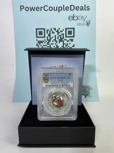 2021 CIT LADY LUCK PCGS PF70 DCAM 1オンス シルバー プルーフ レディバグ コイン パラオ $5 OGP付き