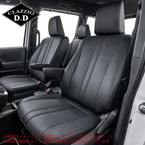 clazzio シートカバー クラッツィオD.Dタイプ ラパンLC 型式 HE33S 年式 R4/7-R7/8/24 グレード X/L ≪ 1列目ボックス付アームレスト標準装備仕様車用 純正シートヒーター対応可 ≫