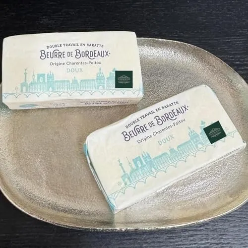 ELITE SELECTION フランス産 ブール ド ボルドー 無塩バター 125g｜グラスフェッド生乳使用｜芳醇でまろやか、料理やお菓子作りに最適なプレミアムバター French Beurre de Bordeaux Unsalted Butter 1