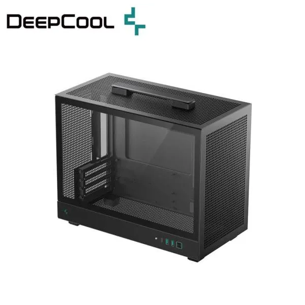 DeepCool｜ディープクール Mini-ITX / Micro-ATX対応 ミニタワーPCケース CH160 PLUS(ブラック) R-CH160-BKNGM0-G 返品種別B
