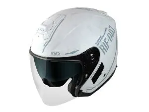 ★WINSウインズ G-FORCE SS JET STEALTH Type-C インナーバイザー付き ジェットヘルメット イビサホワイト Mサイズ