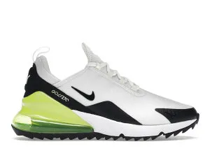 今だけ【1000円クーポン】発行中!!Nike エアマックス270 ゴルフ Air Max 270 Golf White Black Volt ナイキ エア マックス 270 ゴルフ CK6483-105 メンズ スニーカー ランニングシューズ 19SX-20230508144322-012