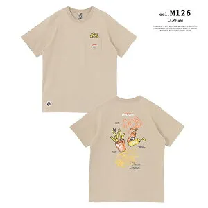 【 CHUMS チャムス 】 Anti-Bug Fast Food Pocket T-Shirt アンチバグ ファストフード ポケット Tシャツ CH01-2715 / chums チャムス 半袖 Tシャツ バックプリント 虫よけ加工 プリント グラフィック ファース