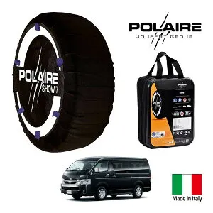 P10倍 エントリー 【POLAIRE正規品】ポレア ポレイル SNOW SOCKS Show7 トヨタ ハイエースバン DX GLパッケージ仕様車 3DF-GDH226K 195/80R15 15インチ 4WD スノーソックス 布製 タイヤ チェーン 非金属 イタリ