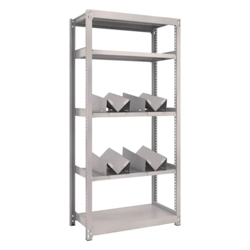 TRUSCO M2型軽中量棚 幅860×奥行450×高さ1800mm 缶受け4個付き