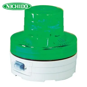 日動工業 NICHIDO NU-BG 電池式LED回転灯ニコUFO 夜間自動点灯タイプ 緑 (1個)