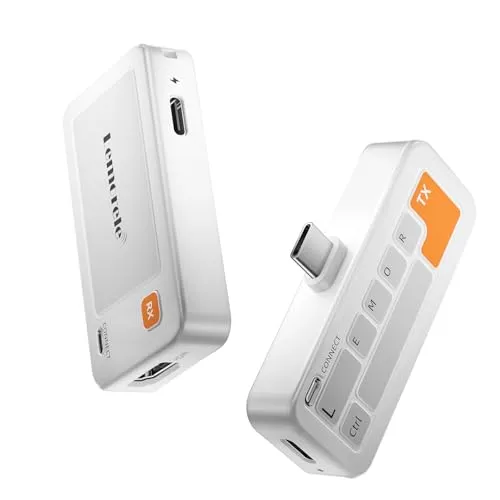 Lemorele hdmi ワイヤレス 無線 送受信機セット「2026年新登場 小さな巨人!」50M/5Ghz高速伝/1080P@60Hz/WIFI&設定不要 音画同期 最大50m伝送 日本技適認証済(番号：R220-JP8287) 超低遅延 音画同期 ミ