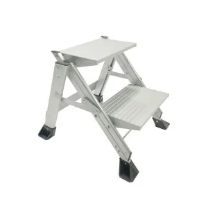 ※法人専用品※長谷川工業ジャンボステップW55×D55×H45cmシルバーLG-11902