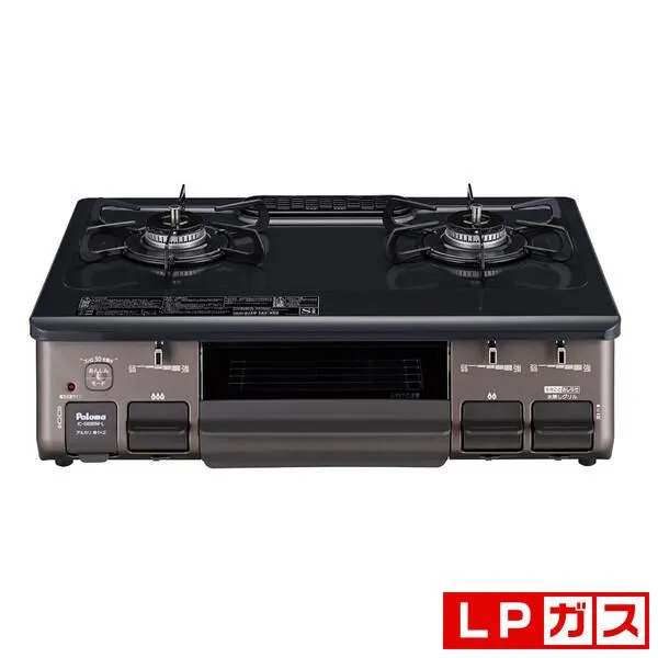 パロマ ガステーブル(プロパンガスLP用) Paloma 左ハイカロリーバーナー IC-S89BM-L-LP 返品種別A
