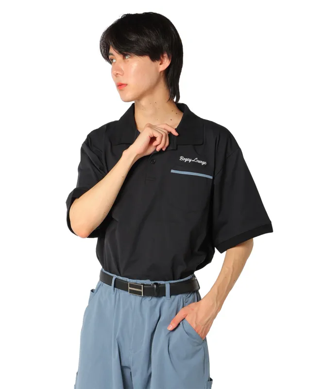獲得ポイント95pt 5% OFF／SALE 【送料無料】ボギー ラウンジ(BOGEY LOUNGE) ゴルフウェア ポロシャツ 半袖 メッシュ半袖ボーリングSH 5D199-67BG 【2025年春夏モデル】 メンズ 49 L