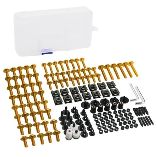 ボディキット オートバイボディフェアリングボルトネジ に適合するSH350 SH350I SH150 SH300 VFR800X用 VFR800F用 VFR800用(Gold)