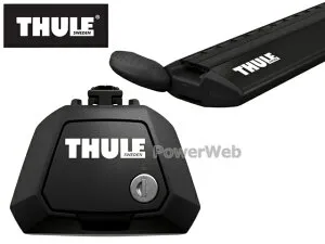 [710410 7112B] THULE トヨタ アベンシス ワゴン・ルーフレール付車 H15/10～ AZT250W,AZT255W ベースキャリアセット 1台分