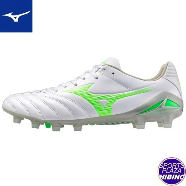 ミズノ(mizuno) サッカースパイク MONARCIDA NEO III PRO モナルシーダ シューズ (25ss) 2E相当 ホワイト×ネオングリーン P1GA252237